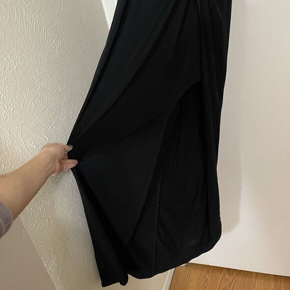 NEW! BCBGeneration black sleeveless maxi side slit dress size US small - Picture 4 of 7